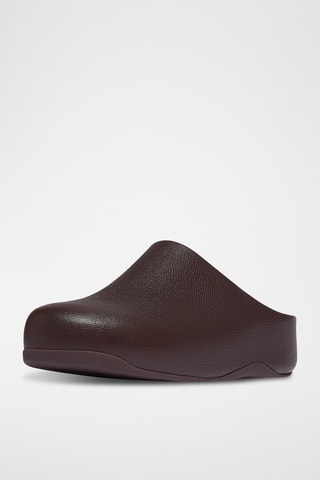 Sabots en cuir Microwobbleboard - Marron