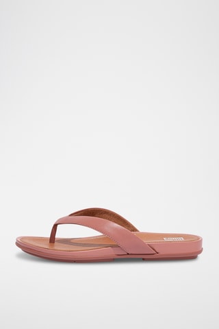 Tongs en cuir Gracie - Rose