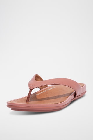 Tongs en cuir Gracie - Rose