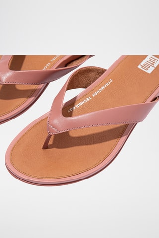 Tongs en cuir Gracie - Rose