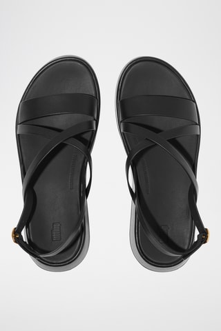 Sandales plateformes en cuir Microwobbleboard - Noir