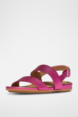Sandales en cuir Dynamicush - Fuchsia