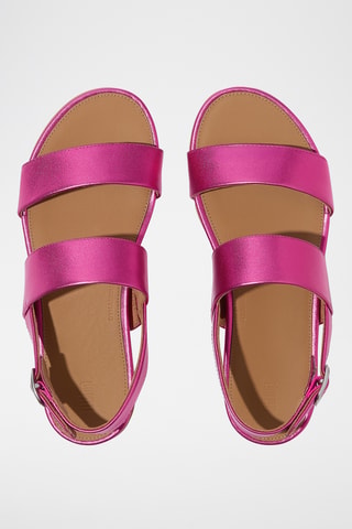 Sandales en cuir Dynamicush - Fuchsia