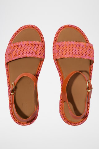 Sandales plateformes en cuir Cush - Camel