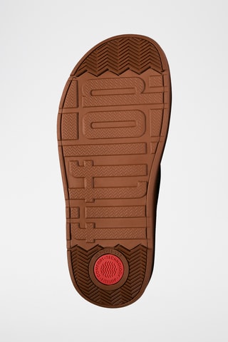 Mules plateformes en cuir Microwobbleboard - Marron et beige