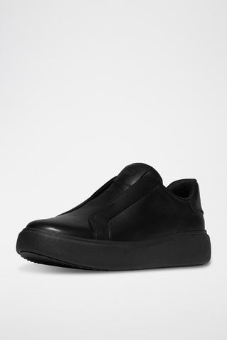 Slip-on plateformes en cuir Anatomicush - Noir