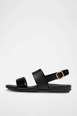 Sandales en cuir Dynamicush - Noir