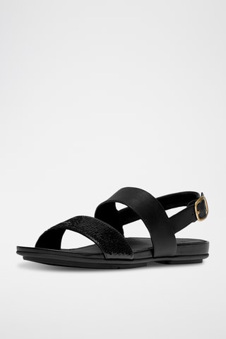 Sandales en cuir Dynamicush - Noir