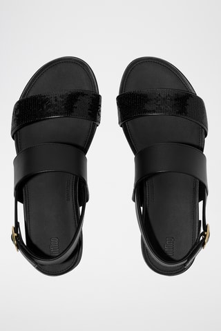 Sandales en cuir Dynamicush - Noir