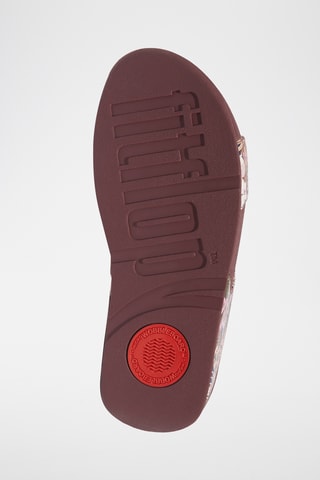 Mules compensées en cuir Microwobbleboard - Marron