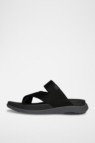 Tongs plateformes Microwobbleboard - Noir