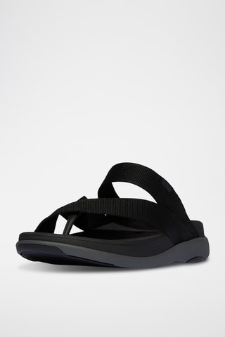 Tongs plateformes Microwobbleboard - Noir