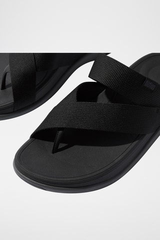 Tongs plateformes Microwobbleboard - Noir
