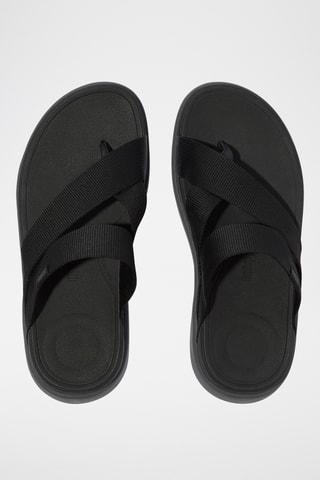 Tongs plateformes Microwobbleboard - Noir