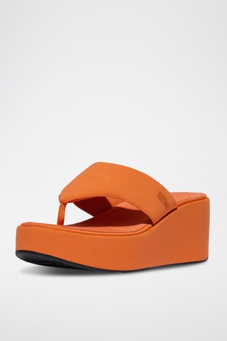 Tongs compensées Cush - Orange