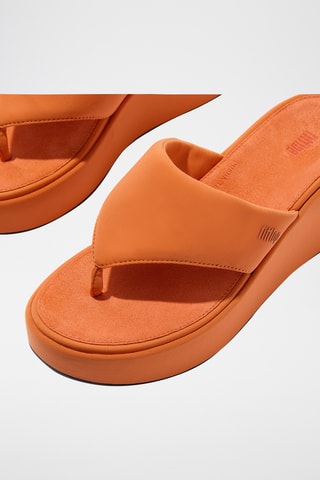Tongs compensées Cush - Orange