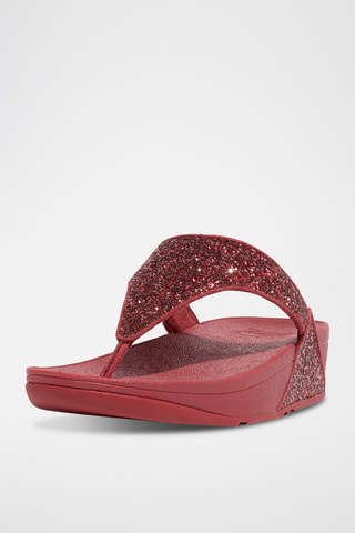 Tongs compensées Microwobbleboard - Rouge