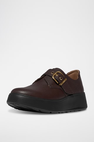 Derbys à boucle en cuir Microwobbleboard - Marron foncé