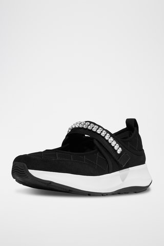 Baskets en nubuck Microwobbleboard - Noir