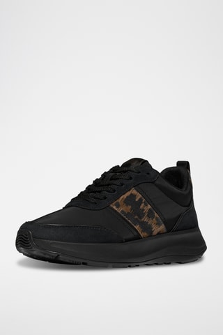 Baskets en cuir Microwobbleboard - Noir