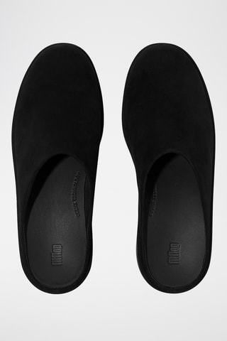 Sabots à talons en nubuck Cush - Noir