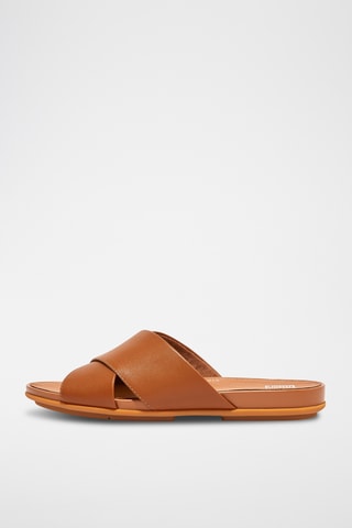 Mules en cuir Dynamicush - Marron clair