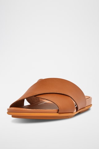 Mules en cuir Dynamicush - Marron clair