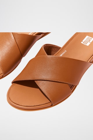 Mules en cuir Dynamicush - Marron clair