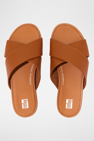 Mules en cuir Dynamicush - Marron clair