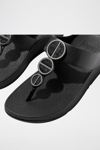Tongs compensées Microwobbleboard - Noir
