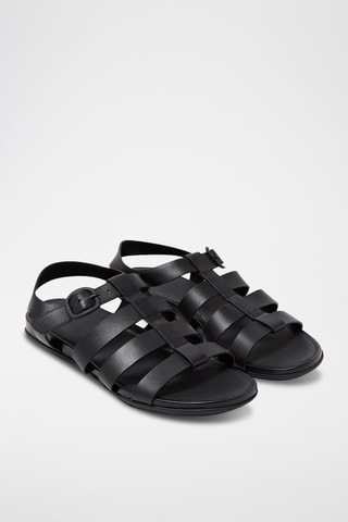 Sandales en cuir Dynamicush - Noir