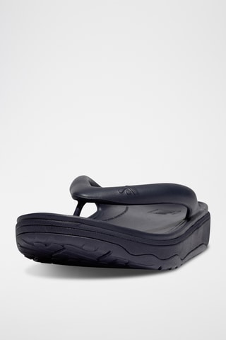 Tongs compensés Microwobbleboard - Bleu marine
