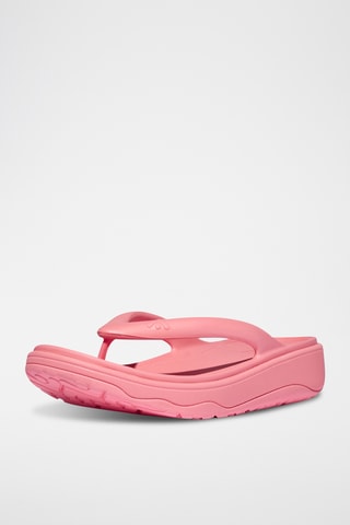 Tongs compensés Microwobbleboard - Rose