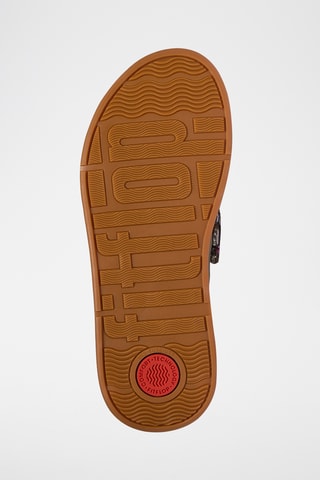Tongs compensées en cuir Microwobbleboard - Blanc