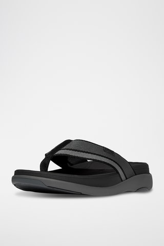 Tongs plateformes Microwobbleboard - Noir