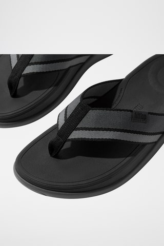 Tongs plateformes Microwobbleboard - Noir