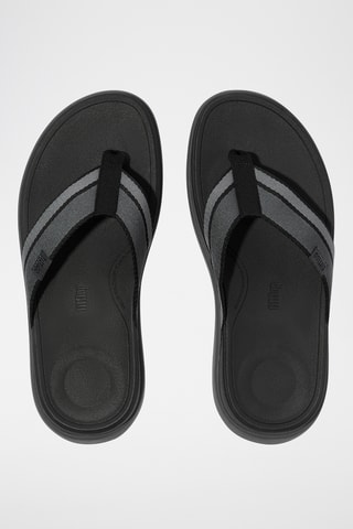 Tongs plateformes Microwobbleboard - Noir