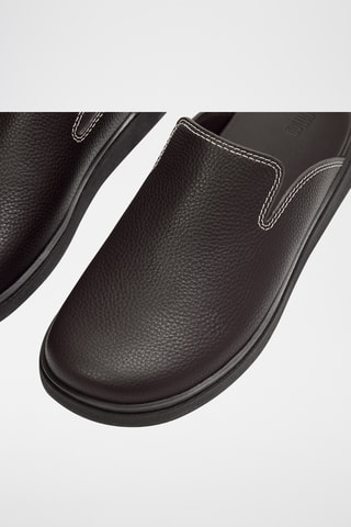 Sabots en cuir Microwobbleboard - Marron