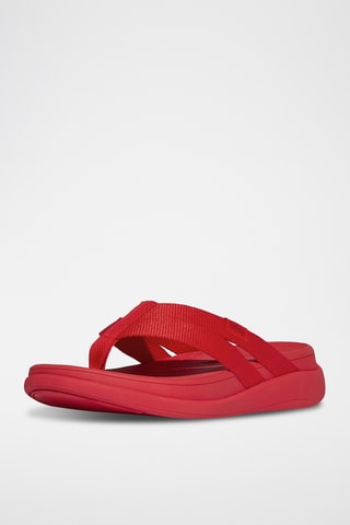 Tongs plateformes Microwobbleboard - Rouge