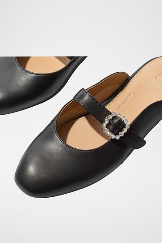 Mules en cuir Dynamicush - Noir