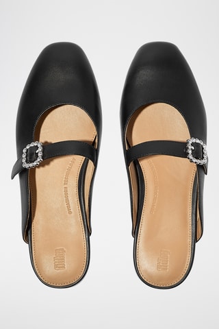 Mules en cuir Dynamicush - Noir