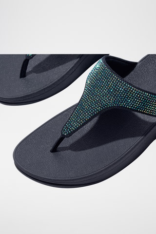 Tongs compensées Microwobbleboard - Bleu marine