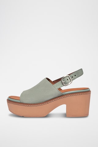 Sandales à talons en nubuck Cush - Ciel