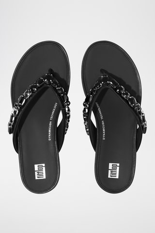Tongs en cuir Dynamicush - Noir