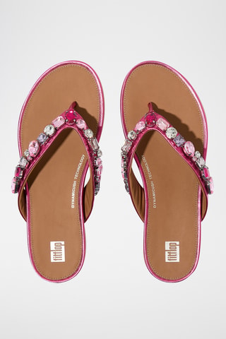 Tongs en cuir Dynamicush - Fuchsia