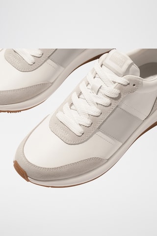 Baskets plateformes en cuir Microwobbleboard - Gris