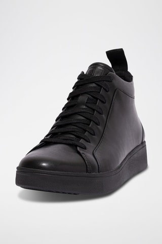 Baskets montantes en cuir Rally Noir
