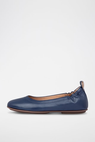 Ballerines en cuir Allegro - Bleu marine