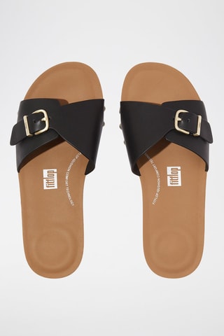 Mules en cuir  - Noir