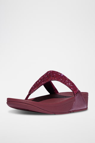 Tongs compensées Lulu - Rose